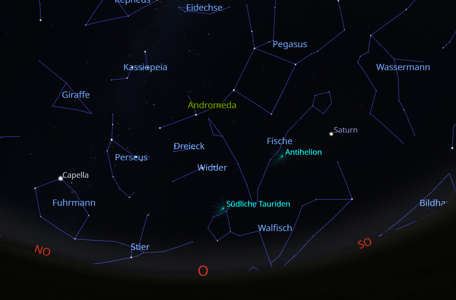 Andromeda Sternbild groß