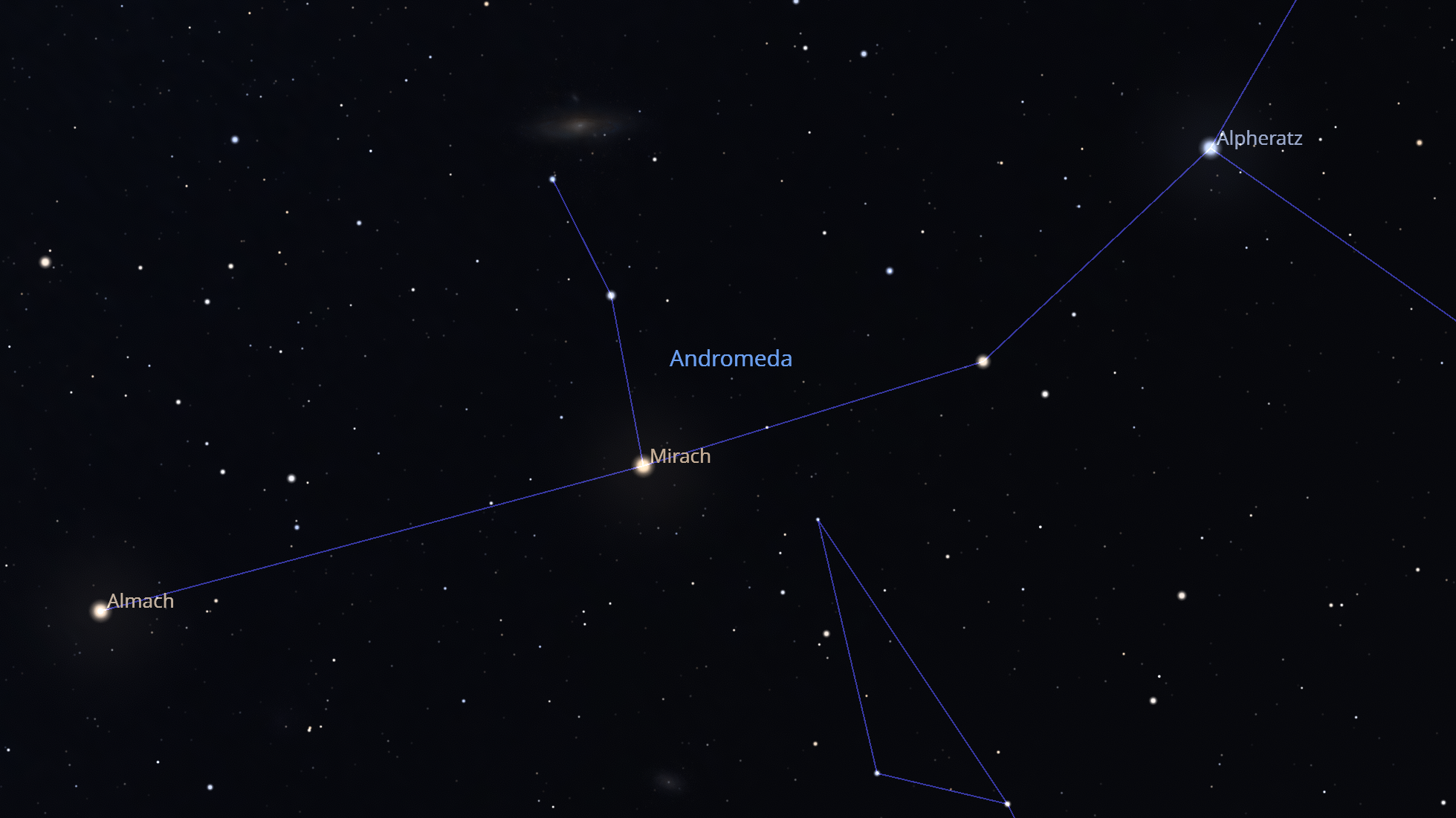 Andromeda Sternbild klein