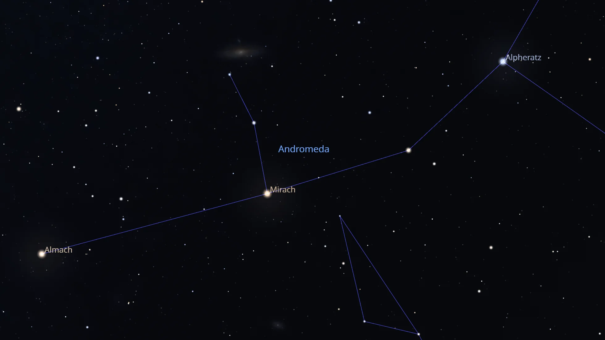 Andromeda Sternbild klein