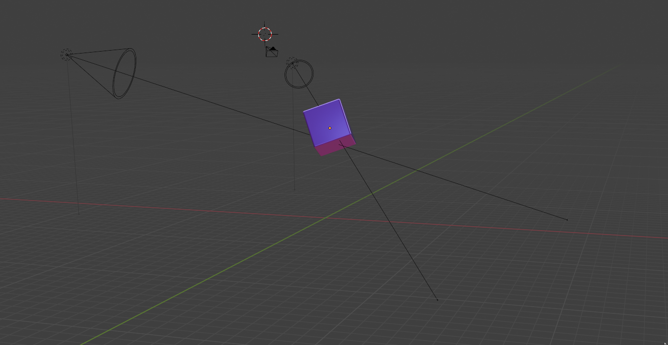 Purple Cube in Blender